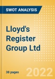 Lloyd's Register Group Ltd - Strategic SWOT Analysis Review- Product Image