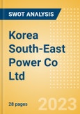 Korea South-East Power Co Ltd - Strategic SWOT Analysis Review- Product Image