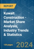 Kuwait Construction - Market Share Analysis, Industry Trends & Statistics, Growth Forecasts 2020 - 2029- Product Image
