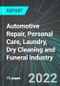 Automotive Repair (Car Repair), Personal Care (Nail, Beauty and Hair Salons and Spas), Laundry, Dry Cleaning and Funeral Industry (U.S.): Analytics, Extensive Financial Benchmarks, Metrics and Revenue Forecasts to 2028 - Product Thumbnail Image