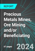 Precious Metals Mines (Gold and Silver), Ore Mining and/or Beneficiating (U.S.): Analytics, Extensive Financial Benchmarks, Metrics and Revenue Forecasts to 2030, NAIC 212220- Product Image