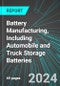 Battery Manufacturing, Including Automobile (Car) and Truck Storage Batteries (U.S.): Analytics, Extensive Financial Benchmarks, Metrics and Revenue Forecasts to 2030, NAIC 335910 - Product Thumbnail Image