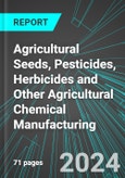 Agricultural Seeds, Pesticides, Herbicides and Other Agricultural Chemical Manufacturing (U.S.): Analytics, Extensive Financial Benchmarks, Metrics and Revenue Forecasts to 2030, NAIC 325320- Product Image