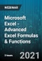 3-Hour Virtual Seminar on Microsoft Excel - Advanced Excel Formulas & Functions - Webinar (Recorded) - Product Thumbnail Image