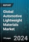 Global Automotive Lightweight Materials Market by Material Type (Composite, Elastomer, Metal), Component (Bumper & Fender, Door, Engine & Exhaust), Vehicle, Electric & Hybrid Vehicle, Application - Forecast 2024-2030 - Product Thumbnail Image