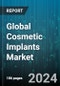 Global Cosmetic Implants Market by Implant Type (Breast Implant, Buttock Implant, Dental Implant), Raw Material (Biological Material, Ceramic, Metal) - Forecast 2024-2030 - Product Image