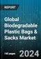 Global Biodegradable Plastic Bags & Sacks Market by Material (Polyhydroxyalkanoates, Polylactide, Starch Blends), Product (Gusseted Bags, Lay Flat Bags, Rubble Sacks), End User - Forecast 2024-2030 - Product Thumbnail Image