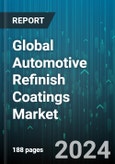 Global Automotive Refinish Coatings Market by Technology (Solvent Borne Coatings, UV-Cured Coatings, Water Borne Coatings), Coat Type (Activator or Hardners, Basecoat, Clearcoat), Resin Type, Vehicle, End-User - Forecast 2024-2030- Product Image