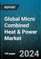 Global Micro Combined Heat & Power Market by Capacity (<2 KW, >10<50 KW, >2<10 KW), Fuel (Coal, Natural Gas & LPG, Oil), Prime Movers, Application - Forecast 2024-2030 - Product Image
