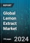 Global Lemon Extract Market by Product (Conventional Lemon Extract, Organic Lemon Extract), Application (Aromatherapy, Cosmetics & Personal Care, Food & Beverages), Distribution - Forecast 2024-2030 - Product Image