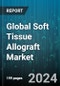 Global Soft Tissue Allograft Market by Type (Amniotic Allograft, Cartilage, Collagen Allograft), Application (Dentistry, Orthopedic, Wound Care), End-User - Forecast 2024-2030 - Product Thumbnail Image