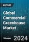 Global Commercial Greenhouse Market by Type (Glass, Plastic), Equipment (Cooling Systems, Germination Rooms, Heating Systems), Crop Type, Deployment - Forecast 2024-2030 - Product Image