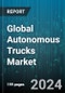 Global Autonomous Trucks Market by Type (Diesel, Electric, Hybrid), Sensor Technology (Camera, LiDAR, Radar), Connectivity Level, ADAS - Forecast 2024-2030 - Product Image