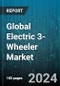Global Electric 3-Wheeler Market by Range (Above 50 Miles, Up to 50 Miles), Motor Power (1,000-1,500 W, Above 1,500 W, Below 1,000 W), Battery Type, End-Use - Forecast 2024-2030 - Product Image