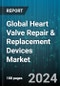 Global Heart Valve Repair & Replacement Devices Market by Surgery (Minimally Invasive Surgeries, Open Surgeries, Transcatheter Surgeries), Product (Heart Valve Repair Devices, Heart Valve Replacement Devices) - Forecast 2024-2030 - Product Image