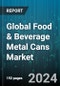 Global Food & Beverage Metal Cans Market by Material (Aluminum Cans, Steel Cans), Type (2-Piece Cans, 3-Piece Cans), Application - Forecast 2024-2030 - Product Image