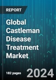 Global Castleman Disease Treatment Market by Disease Type (Multicentric Castleman's Disease, Unicentric Castleman's Disease), Indication (Angiofollicular Lymph Node Hyperplasia, Angiomatous Lymphoid, Castleman Tumor), Treatment, Application - Forecast 2024-2030- Product Image