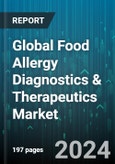 Global Food Allergy Diagnostics & Therapeutics Market by Product Type (Diagnostic Tests Type, Therapeutic Treatment Type), Technology (Enzyme-Linked Immunosorbent Assay, Polymerase Chain Reaction), Source, Component, End-User - Forecast 2024-2030- Product Image