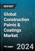 Global Construction Paints & Coatings Market by Product (High Solids or Radiation Cure, Power Coating, Solvent-Borne Technologies), Application (Automotives & Aviation, Commercial, Medical & Healthcare) - Forecast 2024-2030- Product Image