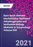 Rare-earth element biochemistry: Methanol dehydrogenases and lanthanide biology. Methods in Enzymology Volume 650- Product Image
