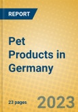 Pet Products in Germany- Product Image