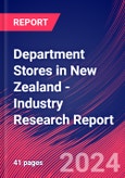 Department Stores in New Zealand - Industry Research Report- Product Image