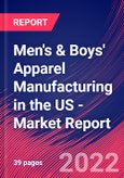 Men's & Boys' Apparel Manufacturing in the US - Industry Market Research Report- Product Image