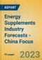 Energy Supplements Industry Forecasts - China Focus - Product Thumbnail Image
