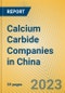 Calcium Carbide Companies in China - Product Image