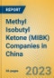 Methyl Isobutyl Ketone (MIBK) Companies in China - Product Image