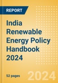 India Renewable Energy Policy Handbook 2024- Product Image
