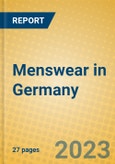 Menswear in Germany- Product Image