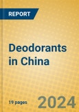 Deodorants in China- Product Image