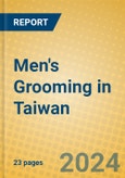 Men's Grooming in Taiwan- Product Image