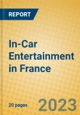In-Car Entertainment in France- Product Image
