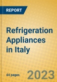 Refrigeration Appliances in Italy- Product Image