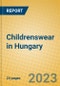 Childrenswear in Hungary - Product Image