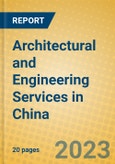 Architectural and Engineering Services in China- Product Image