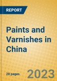 Paints and Varnishes in China- Product Image