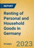 Renting of Personal and Household Goods in Germany- Product Image