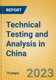Technical Testing and Analysis in China- Product Image