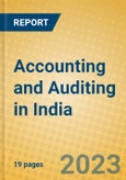 Accounting and Auditing in India: ISIC 7412- Product Image