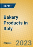 Bakery Products in Italy- Product Image