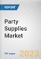 Party Supplies Market By Product Type, By Application, By Distribution Channel: Global Opportunity Analysis and Industry Forecast, 2023-2032 - Product Thumbnail Image
