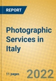 Photographic Services in Italy- Product Image