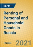 Renting of Personal and Household Goods in Russia- Product Image