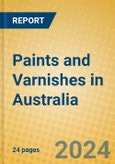 Paints and Varnishes in Australia- Product Image