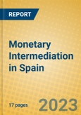 Monetary Intermediation in Spain- Product Image