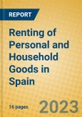Renting of Personal and Household Goods in Spain- Product Image