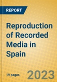 Reproduction of Recorded Media in Spain- Product Image